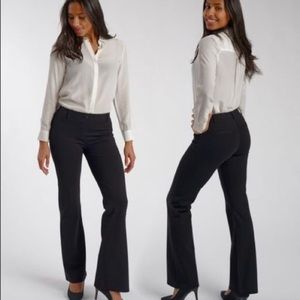 Betabrand Black Bootcut Pants M Petite
